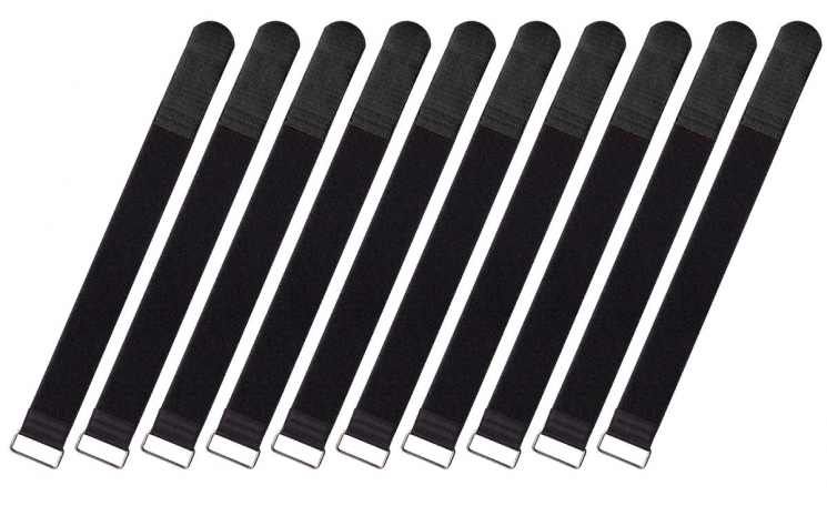 Rockboard CABLE TIES 500 B  липучки для проводов (10 шт. ), черная, extra-large